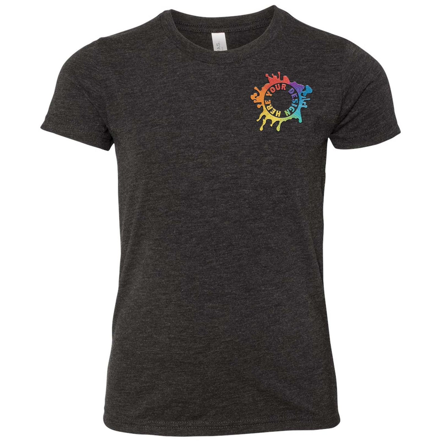Bella + Canvas Youth Unisex Triblend T-Shirt Embroidery - Mato & Hash