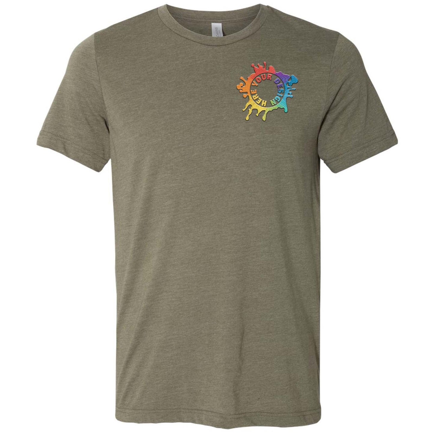 Bella + Canvas Youth Unisex Triblend T-Shirt Embroidery - Mato & Hash