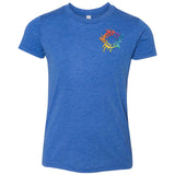 Bella + Canvas Youth Unisex Triblend T-Shirt Embroidery