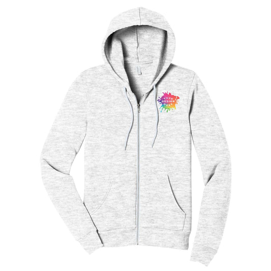 BELLA+CANVAS ® Unisex Sponge Fleece Full-Zip Hoodie Embrodiery - Mato & Hash