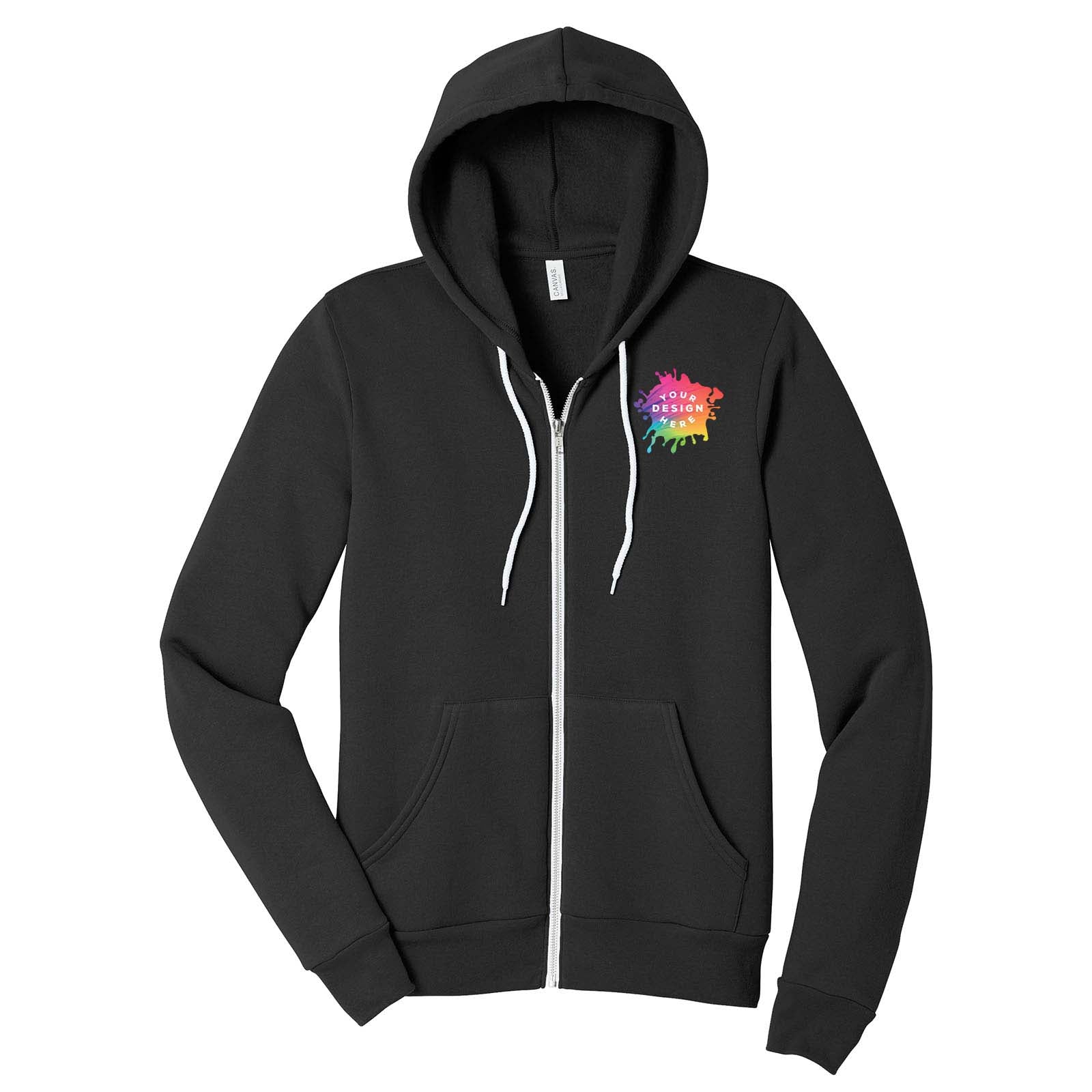 BELLA+CANVAS ® Unisex Sponge Fleece Full-Zip Hoodie Embrodiery - Mato & Hash