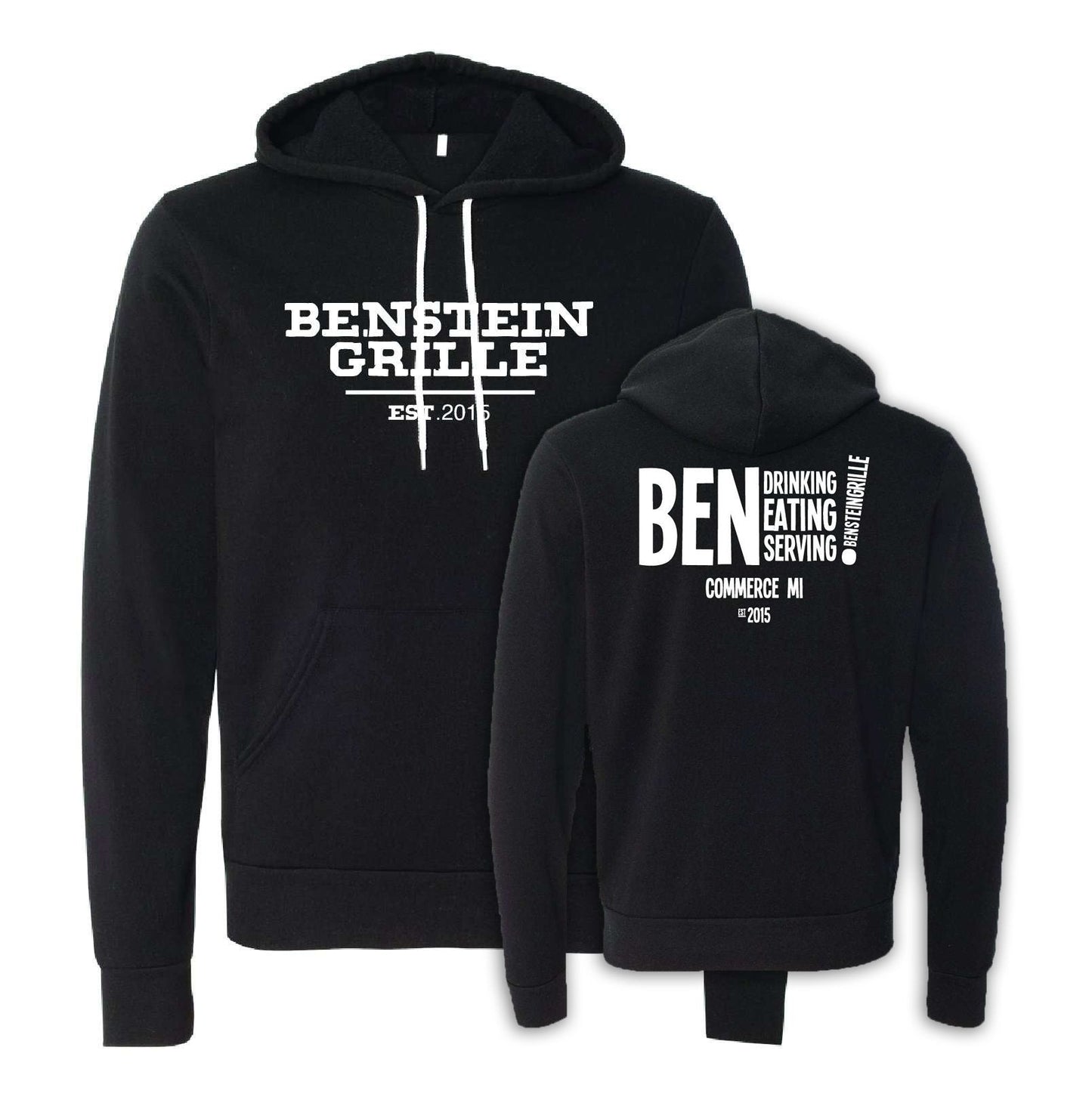 Benstein Grille “Ben Eating, Ben Drinking Ben Serving” Cozy Hoodie EST. W/BEN - Mato & Hash