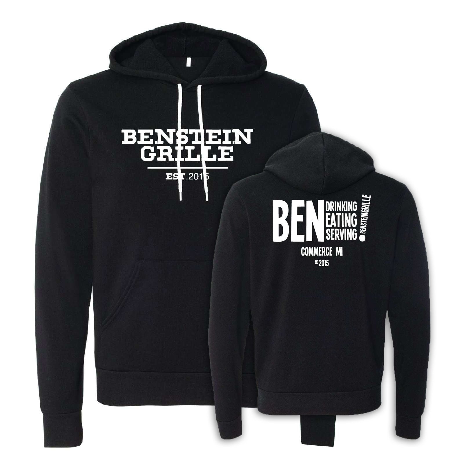 Benstein Grille “Ben Eating, Ben Drinking Ben Serving” Cozy Hoodie EST. W/BEN - Mato & Hash