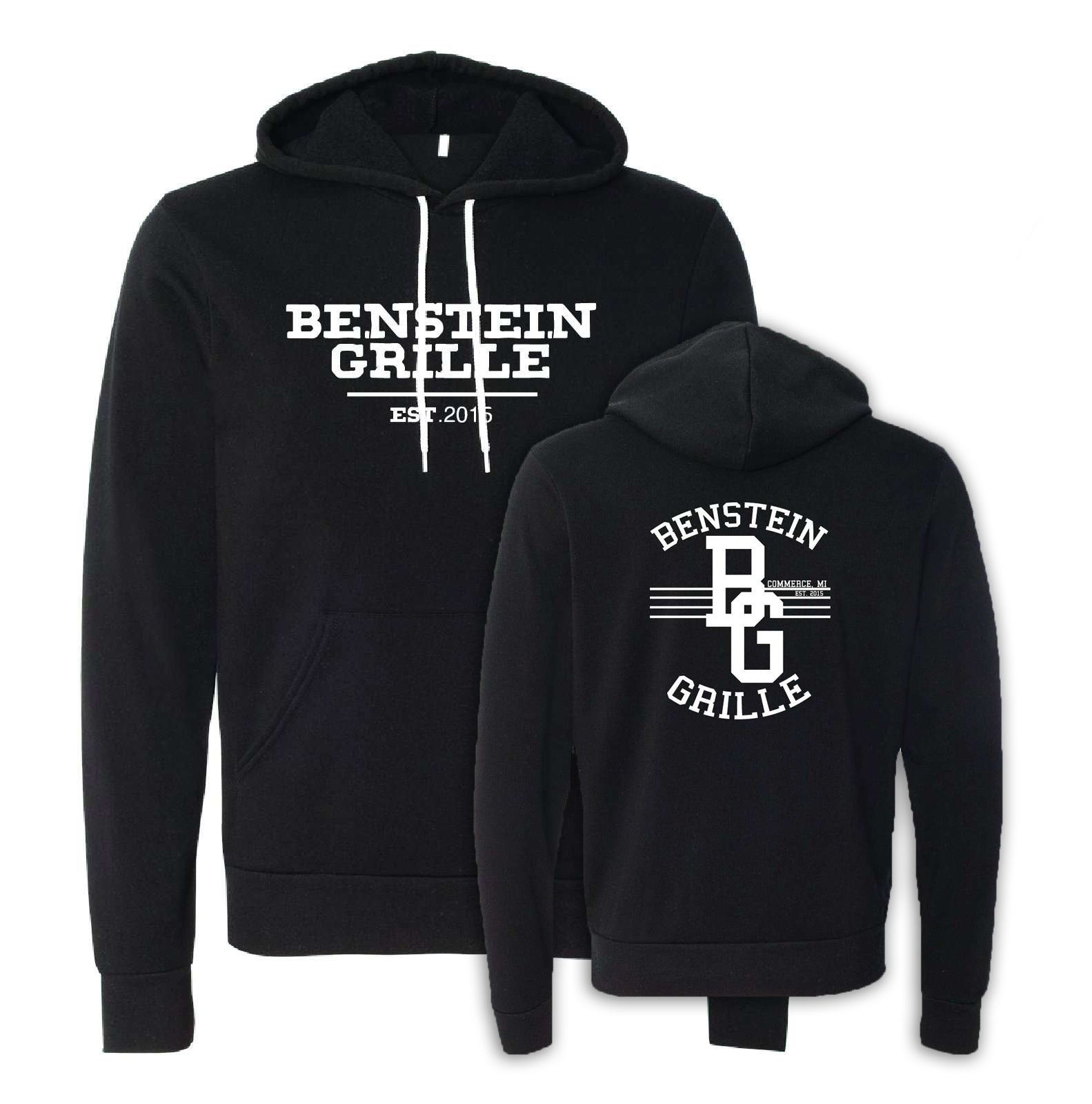 Benstein Grille “Ben Eating, Ben Drinking Ben Serving” Cozy Hoodie EST. W/BG Diner Design - Mato & Hash