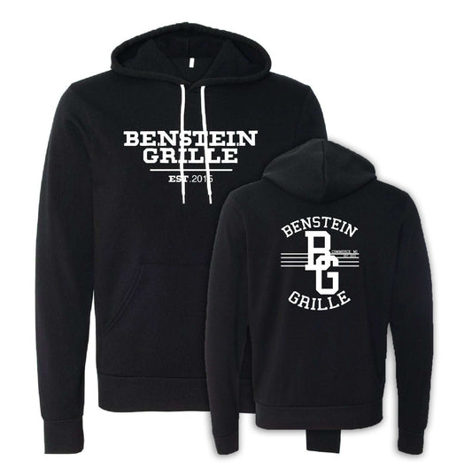 Benstein Grille “Ben Eating, Ben Drinking Ben Serving” Cozy Hoodie EST. W/BG Diner Design - Mato & Hash