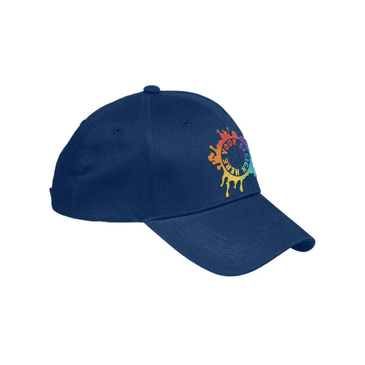 Big Accessories Cotton 6-Panel Structured Twill Cap Embroidery - Mato & Hash