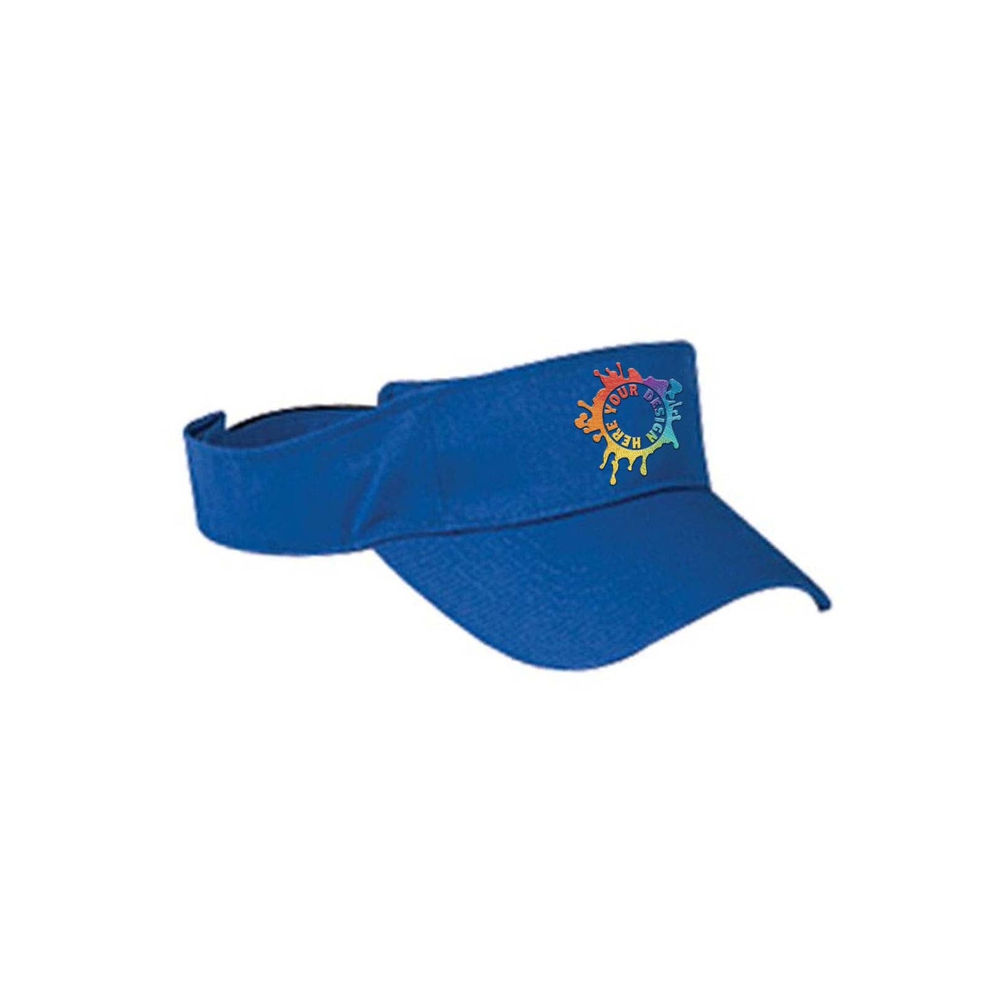 Big Accessories Cotton Twill Visor Embroidery - Mato & Hash