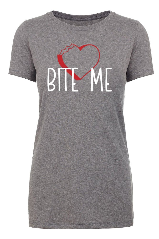 Shirt - I Hate Valentine's Day Shirts, Woman Crew Neck T-Shirts Stupid Cupid Graphic Tee - Bite Me