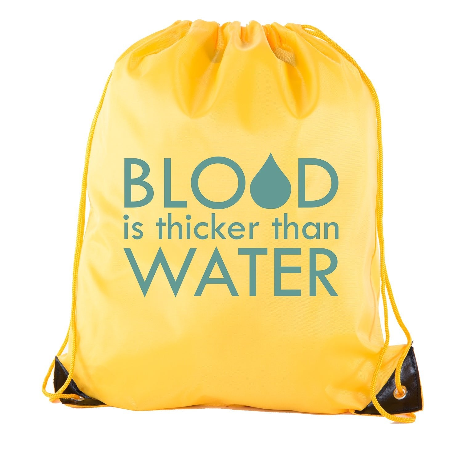 Blood Is Thicker Than Water Polyester Drawstring Bag - Mato & Hash