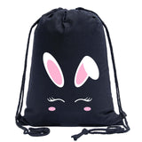 Blushing Bunny Easter Cotton Drawstring Bag