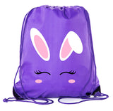 Blushing Bunny Easter Polyester Drawstring Bag - Mato & Hash