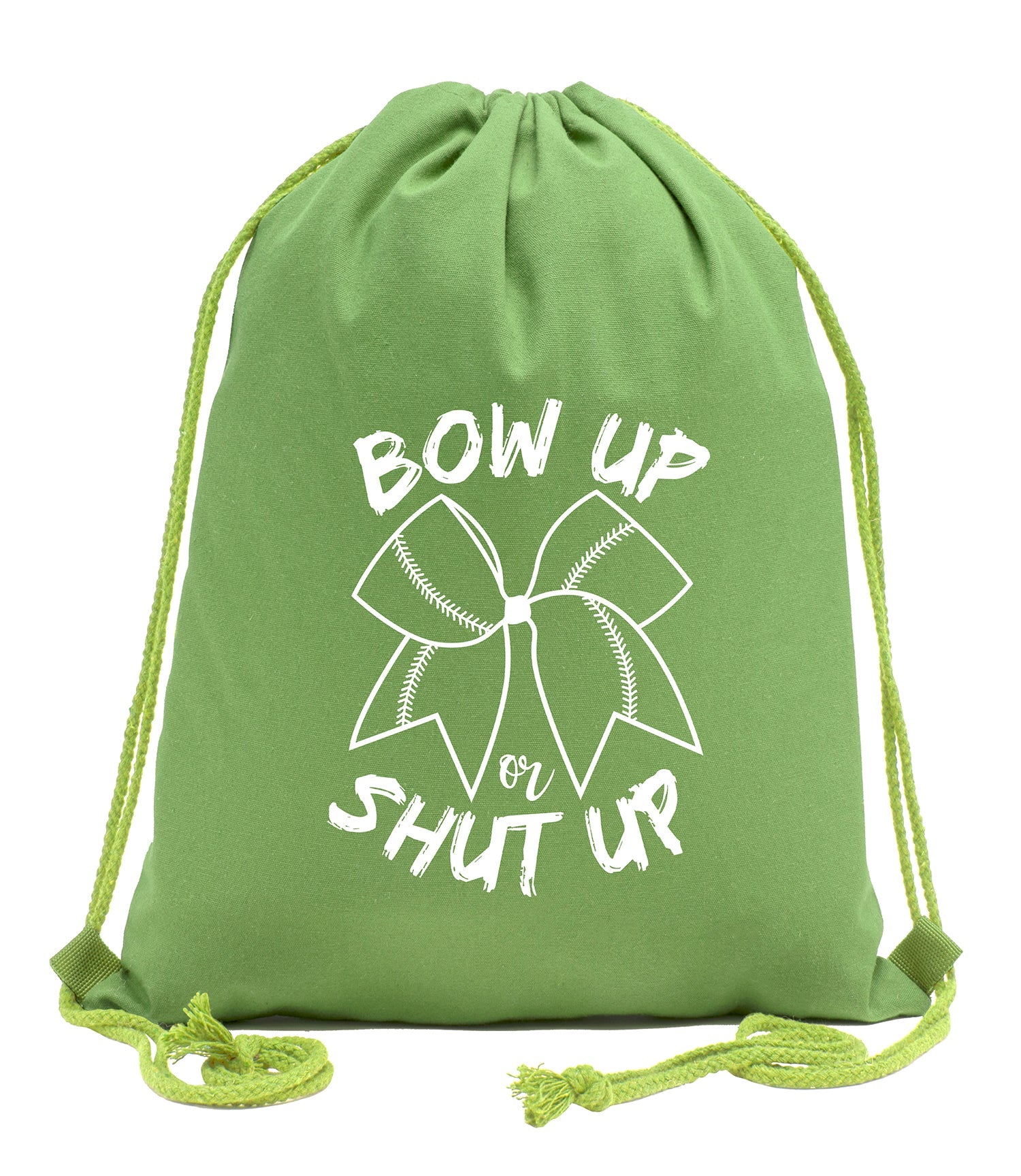 Bow Up or Shut Up Cotton Drawstring Bag - Mato & Hash