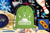 Bowling Ball & Pins Cotton Drawstring Bag - Mato & Hash