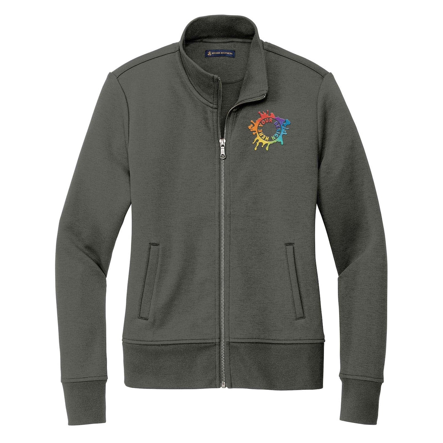 Brooks Brothers® Women’s Double-Knit Full-Zip Embroidered - Mato & Hash