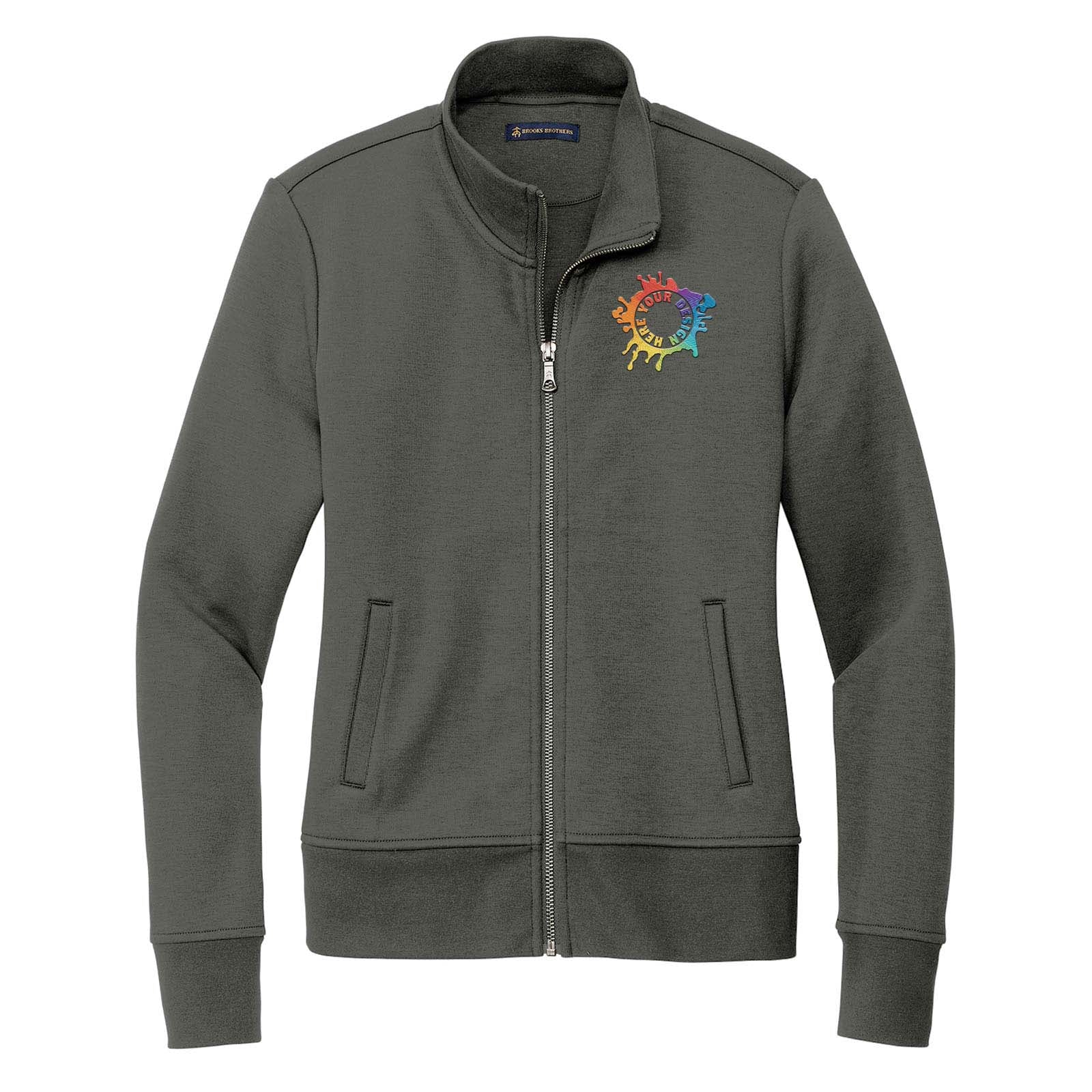 Brooks Brothers® Women’s Double-Knit Full-Zip Embroidered - Mato & Hash