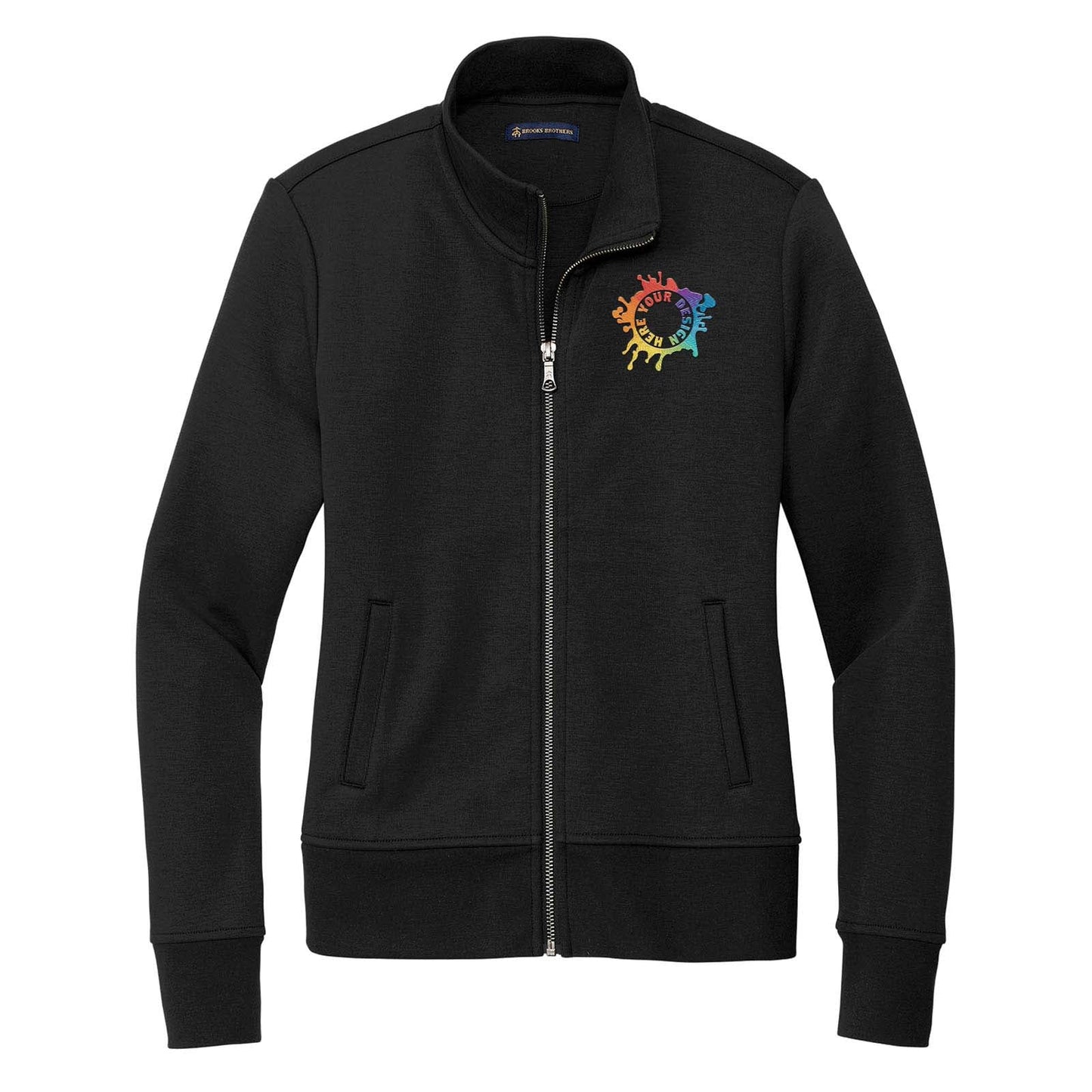 Brooks Brothers® Women’s Double-Knit Full-Zip Embroidered - Mato & Hash