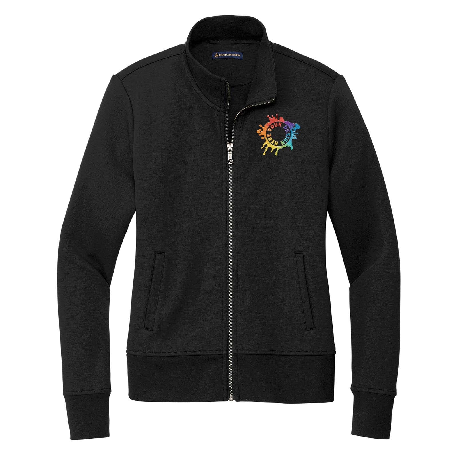 Brooks Brothers® Women’s Double-Knit Full-Zip Embroidered - Mato & Hash