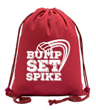 Bump, Set, Spike Cotton Drawstring Bag - Mato & Hash