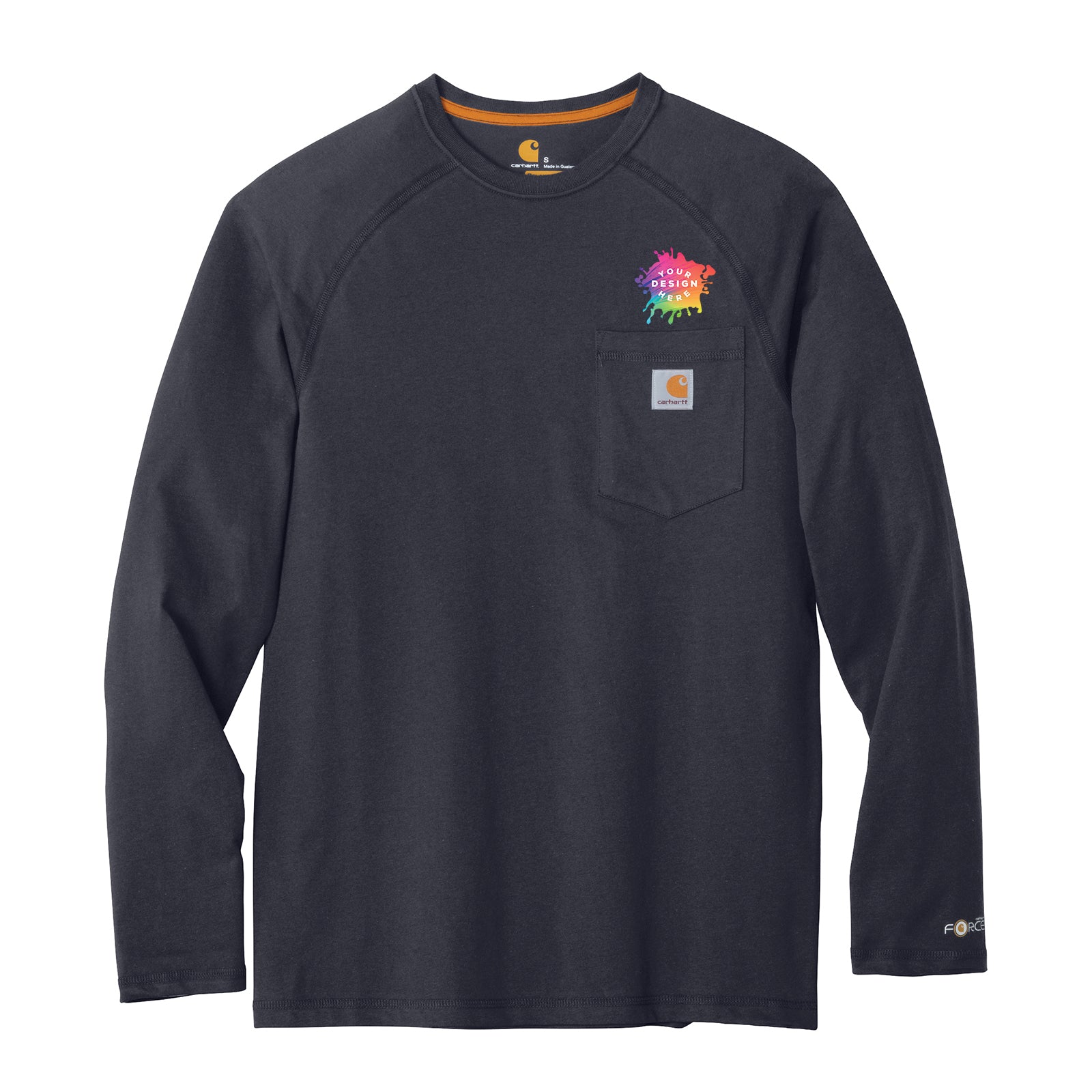 Carhartt Force Cotton Delmont Long Sleeve T-Shirt - Mato & Hash