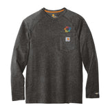Carhartt Force Cotton Delmont Long Sleeve T-Shirt Embroidery - Mato & Hash