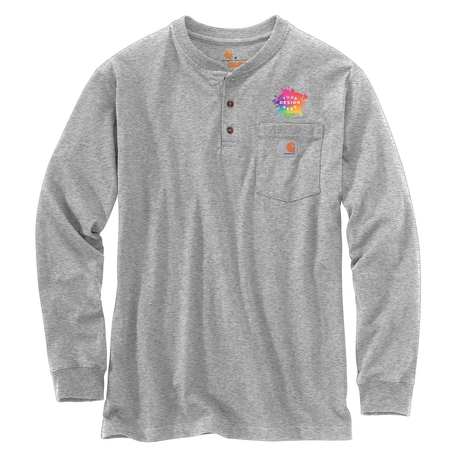 Carhartt Long Sleeve Henley T-Shirt - Mato & Hash