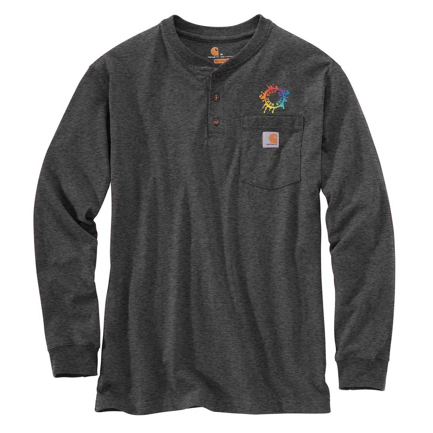 Carhartt Long Sleeve Henley T-Shirt Embroidery - Mato & Hash