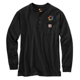 Carhartt Long Sleeve Henley T-Shirt Embroidery