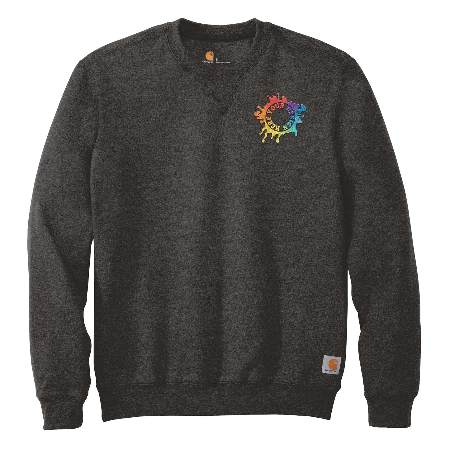 Carhartt Men's Cotton/Polyester Midweight Crewneck Sweatshirt Embroidery - Mato & Hash
