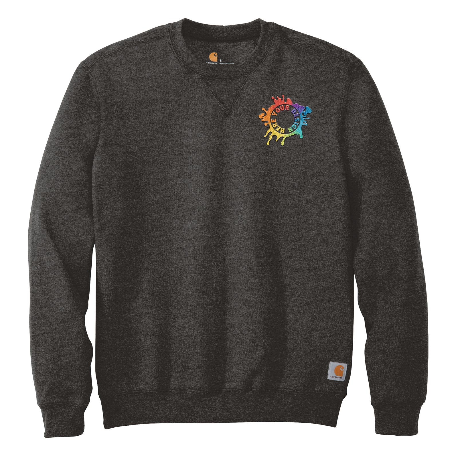 Carhartt Men's Cotton/Polyester Midweight Crewneck Sweatshirt Embroidery - Mato & Hash