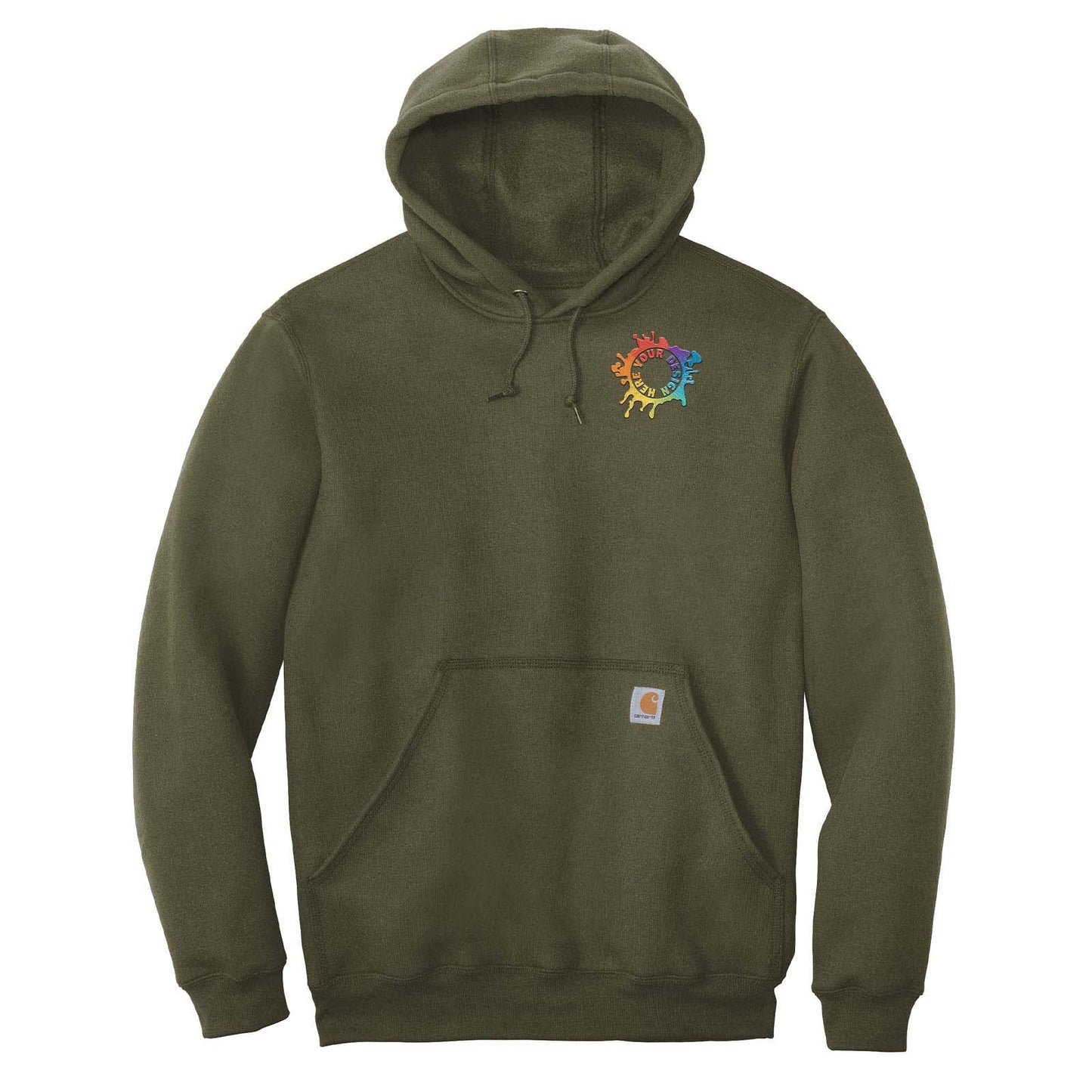 Carhartt Men's Cotton/Polyester Midweight Hooded Sweatshirt Embroidery - Mato & Hash