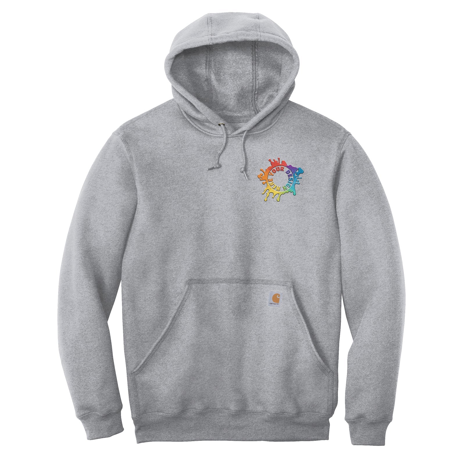 Carhartt Men's Cotton/Polyester Midweight Hooded Sweatshirt Embroidery - Mato & Hash