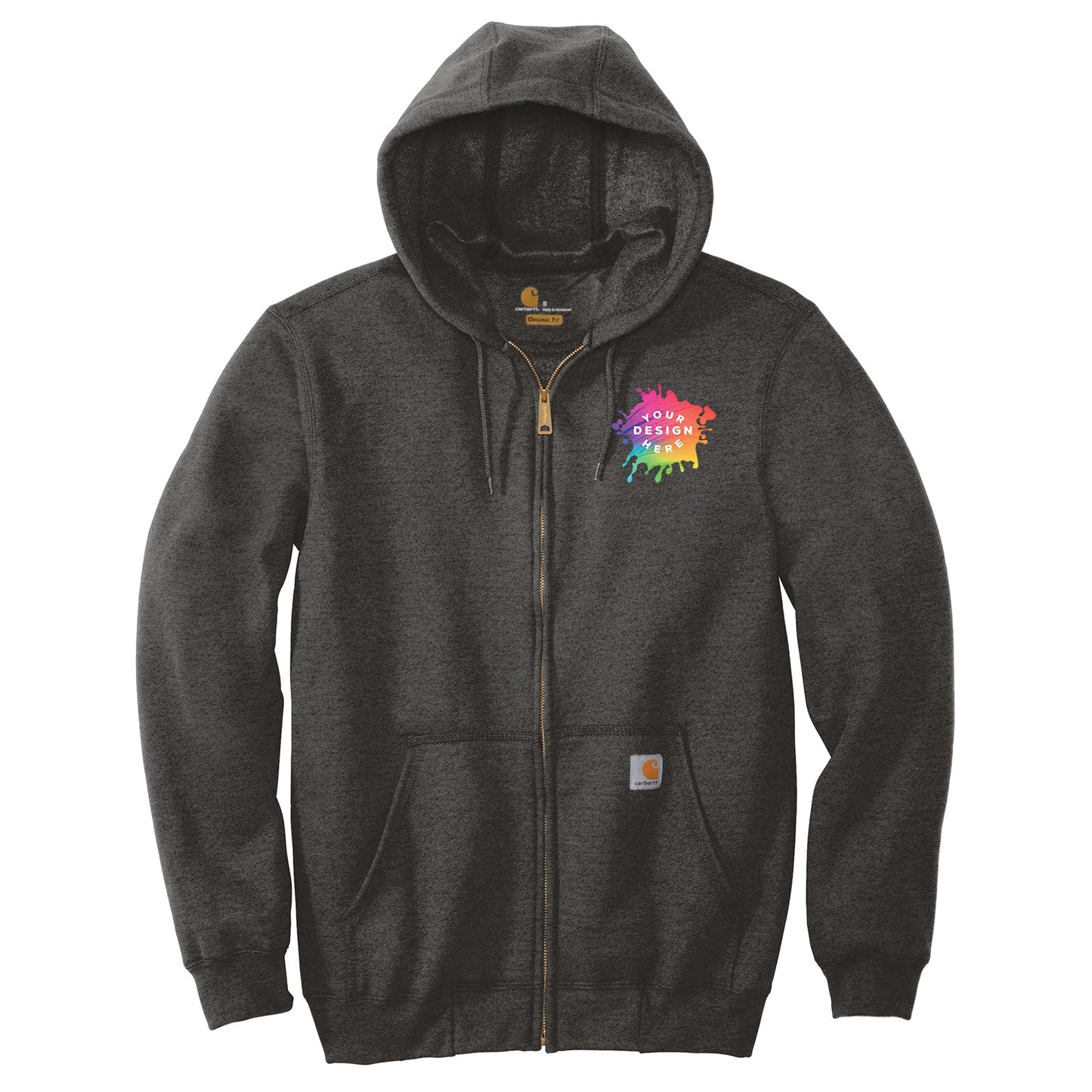 Carhartt Men's Cotton/Polyester Midweight Hooded Zip-Front Sweatshirt - Mato & Hash