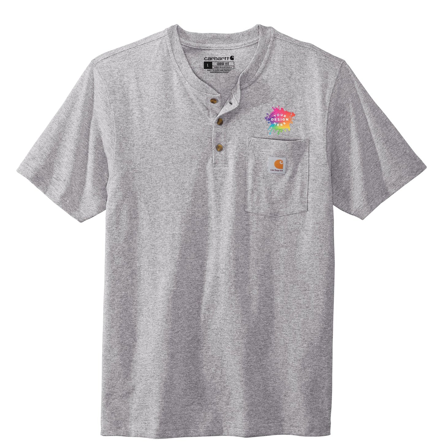 Carhartt Short Sleeve Henley T-Shirt - Mato & Hash