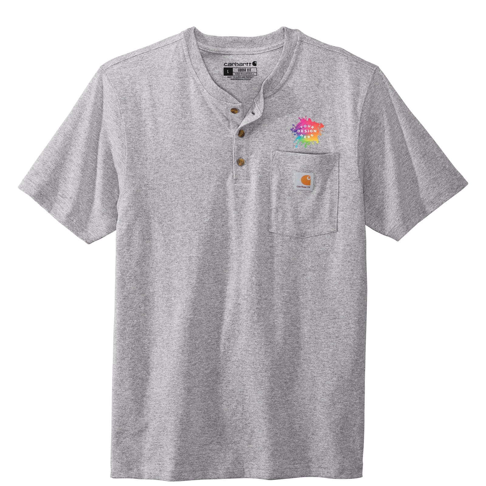 Carhartt Short Sleeve Henley T-Shirt - Mato & Hash