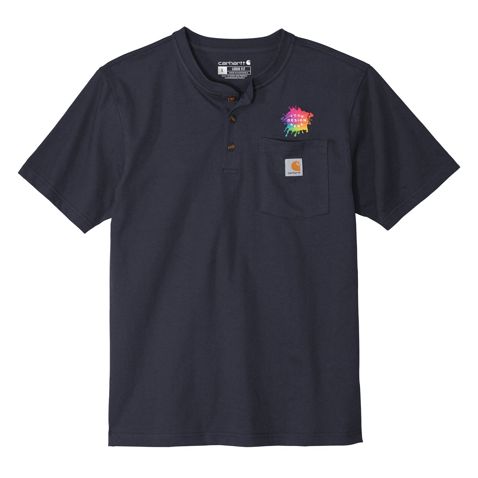 Carhartt Short Sleeve Henley T-Shirt - Mato & Hash