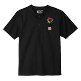Carhartt Short Sleeve Henley T-Shirt Embroidery