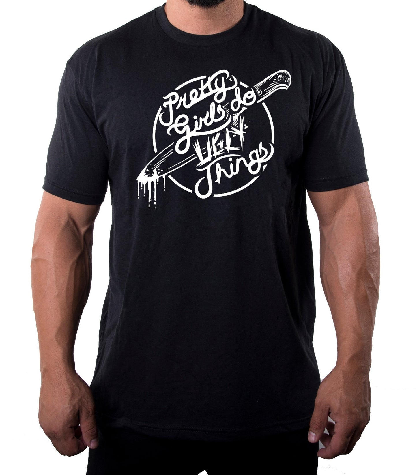 Carla Harvey Black Mens T - Shirt PGDUT White Logo - Mato & Hash