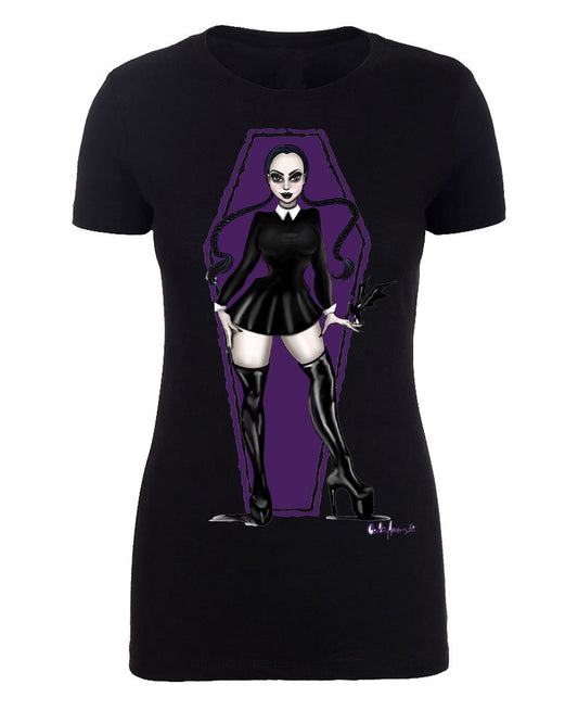 Carla Harvey Black T-Shirt Wednesday Coffin - Mato & Hash