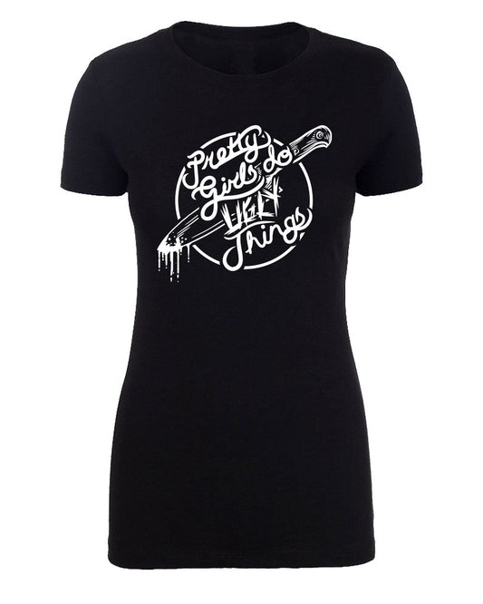 Carla Harvey Black Womens T - Shirt PGDUT White Logo - Mato & Hash