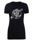 Carla Harvey Black Womens T - Shirt PGDUT White Logo - Mato & Hash