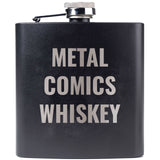 Carla Harvey Metal Comics Whiskey Flask - Mato & Hash