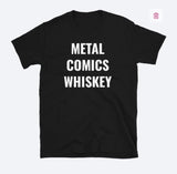 Carla Harvey Metal Comics Whiskey Shirt