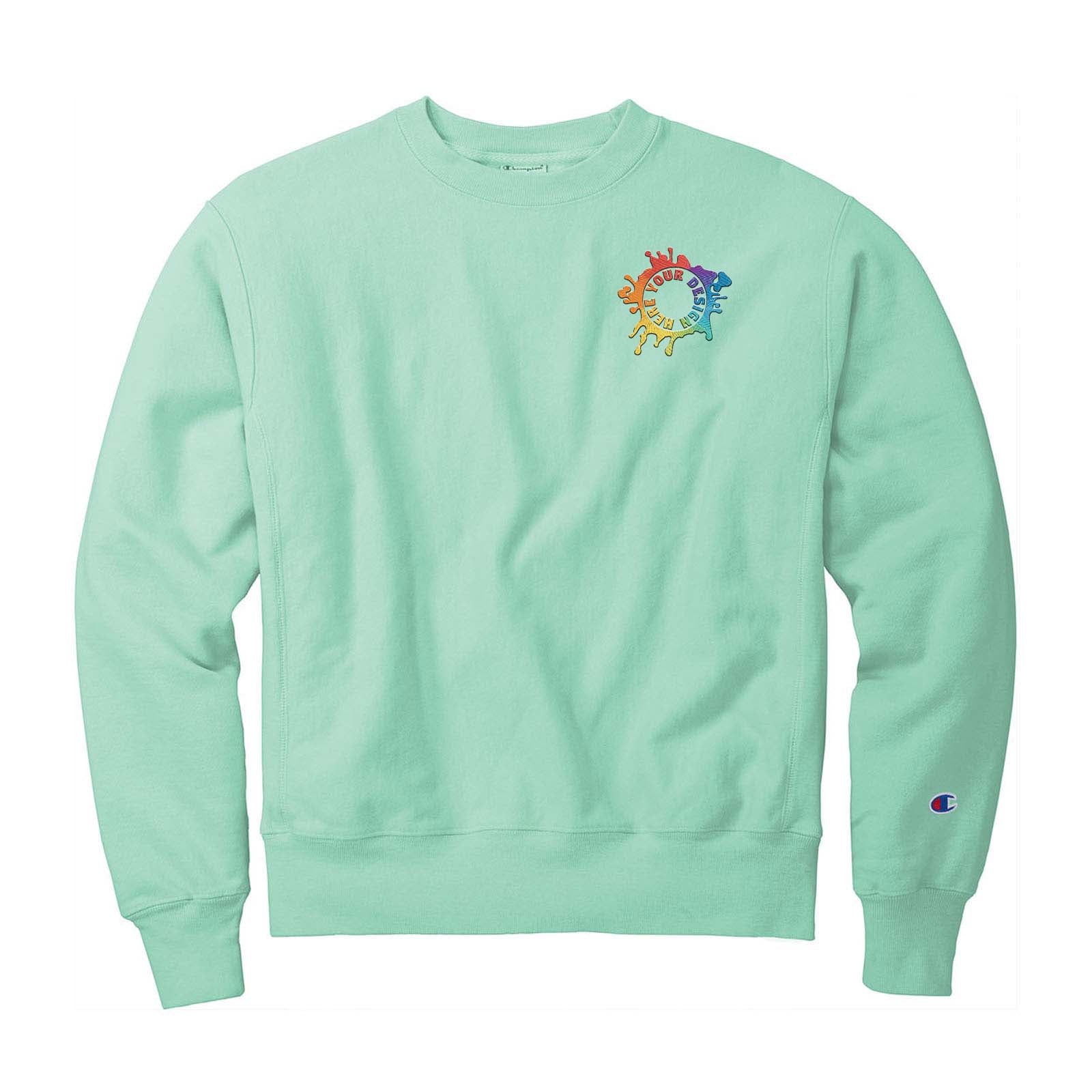 Champion ® Reverse Weave ® Garment-Dyed Crewneck Sweatshirt Embroidery - Mato & Hash
