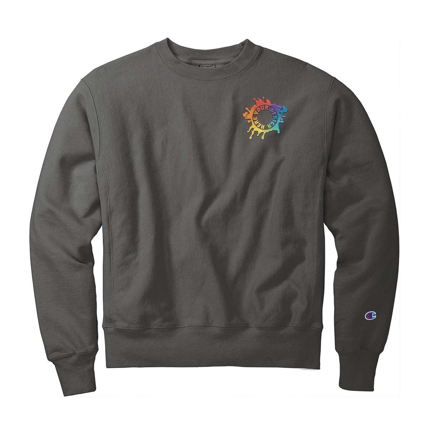 Champion ® Reverse Weave ® Garment-Dyed Crewneck Sweatshirt Embroidery - Mato & Hash