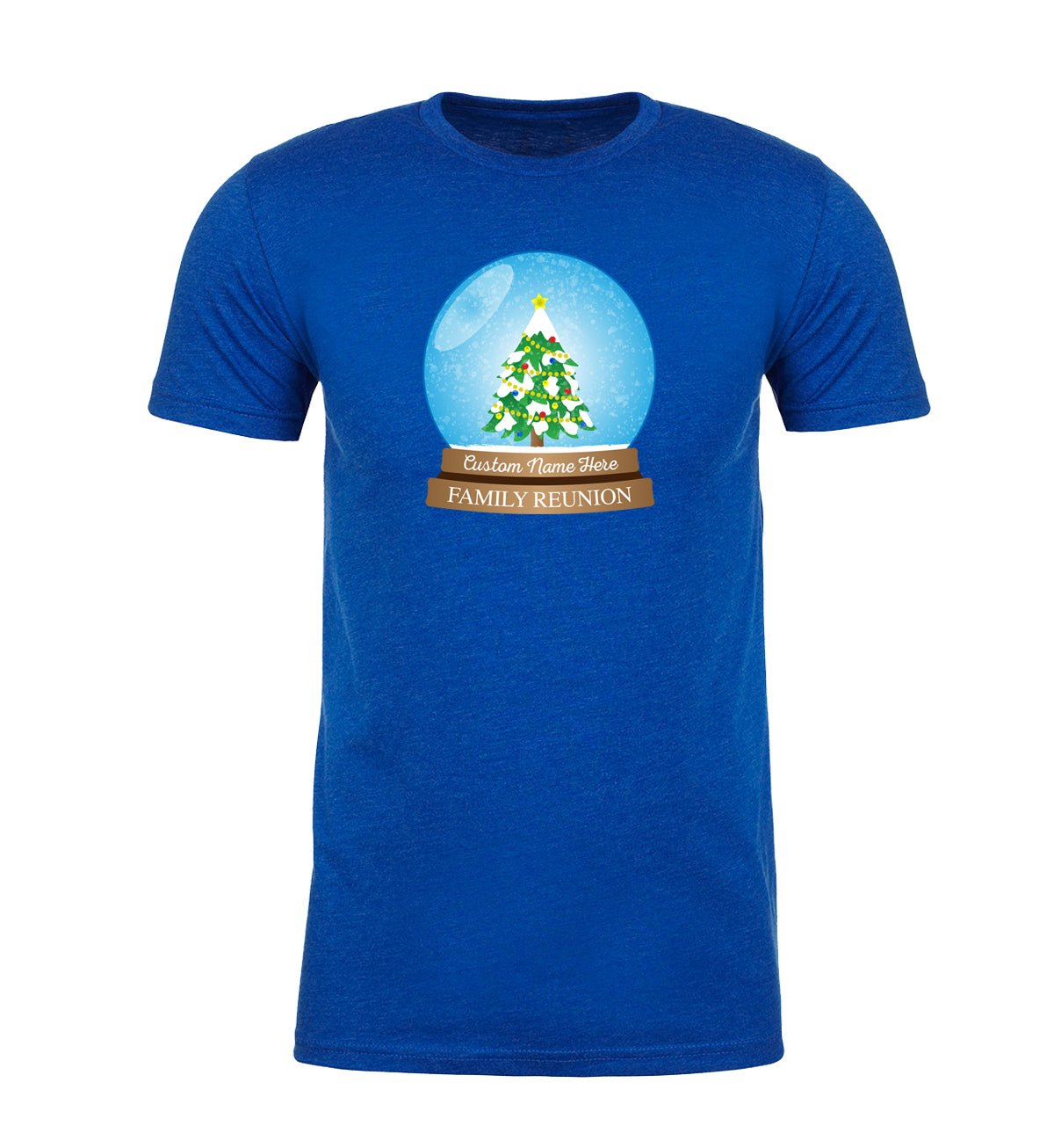 Christmas Snow Globe + Custom Name Family Reunion Unisex T Shirts - Mato & Hash