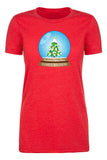 Christmas Snow Globe + Custom Name Family Reunion Womens T Shirts - Mato & Hash