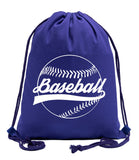 Classic Baseball Logo Cotton Drawstring Bag - Mato & Hash