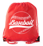 Classic Baseball Logo Polyester Drawstring Bag - Mato & Hash