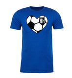Classic Soccer Ball Heart & Custom Number Unisex T Shirts - Mato & Hash