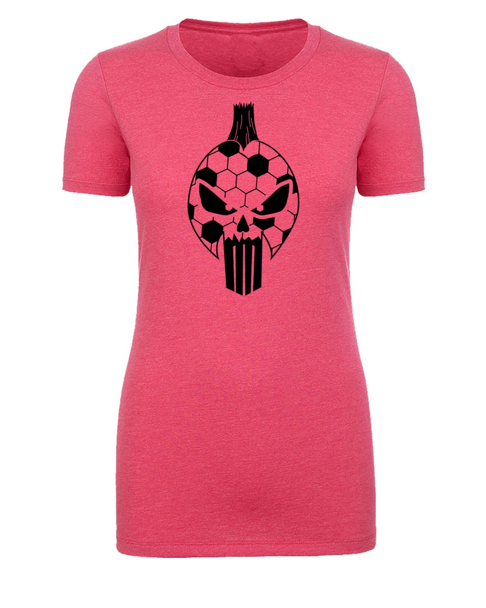 Classic Soccer Ball Skull Womens T Shirts - Mato & Hash